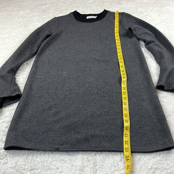 Stelen long sleeved grey knit sweater dress, small - Picture 4 of 8